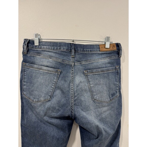 Karl Lagerfeld Jeans Womens Size 8 Mid Wash Blue Skinny Contrast Logo Taping - Picture 3 of 8